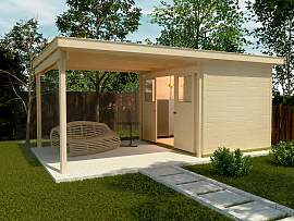 Gartenhaus WEKA "Loungehaus Gr.3", beige 