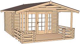 Gartenhaus WEKA "Weekendhaus 137 B Gr.1, 45