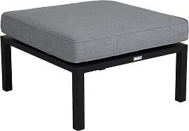 Gartenhocker Belfort mit Kissen aus Aluminium,