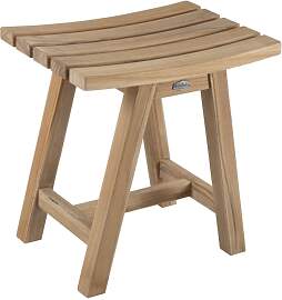 Gartenhocker Keros aus Teakholz, klassischer