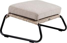 Gartenhocker Midway aus Rattan, modern, gepolstert 