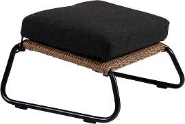 Gartenhocker Midway aus Rattan, modern mit