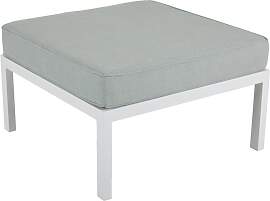 Gartenhocker Weldon mit Kissen aus Aluminium,
