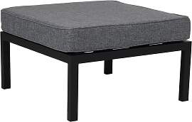 Gartenhocker Weldon mit Kissen, aus Aluminium und