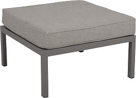 Gartenhocker Weldon mit Kissen aus Aluminium und