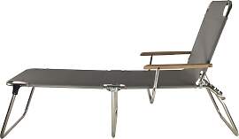 Gartenliege Amigo 40+ aus Aluminium mit Armlehne,