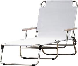Gartenliege Amigo 40+ von Fiam, aus Aluminium mit