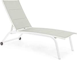 Gartenliege Cleopas 2er-Set, Aluminium und