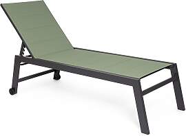 Gartenliege Hilde aus Aluminium, modern und