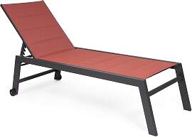 Gartenliege Hilde aus Aluminium, modern und