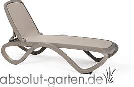 Gartenliege Lounger Liege Omega Kunststoff Textil
