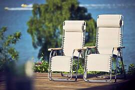 Gartenliege Movida Soft aus Aluminium, modern,