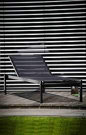 Gartenliege Quadrato Aluminium, modern stapelbar