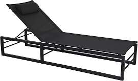 Gartenliege Vevi aus Aluminium, modern und