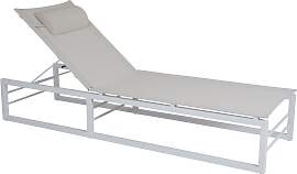 Gartenliege Vevi aus Aluminium, modern,