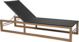 Gartenliege Vevi aus Teakholz, modern,