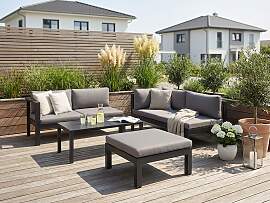 Gartenlounge-Set KONIFERA "Dubai", grau