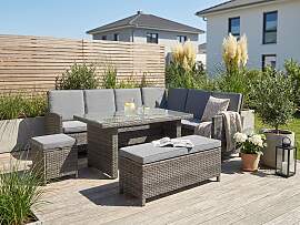Gartenlounge-Set KONIFERA "Paris", grau, 