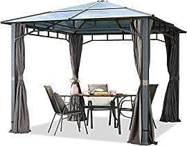 Gartenpavillon 3x3 m wasserdicht ALU Deluxe
