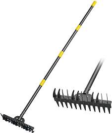 Gartenrechen, Breite Edelstahl-Rechen mit 12