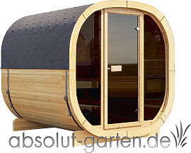 Gartensauna Calina Holzsauna Saunafass Massivholz