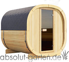 Gartensauna Colm Holzsauna Saunafass Massivholz