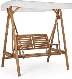 Gartenschaukel Noemi aus Akazienholz, modern