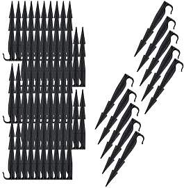 Gartenschlauch Bodenanker schwarz 16 cm - 100er