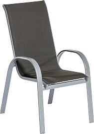 Gartensessel 2er-Set Amalfi di Lusso Anthrazit