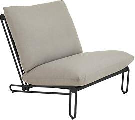 Gartensessel Blixt mit Kissen aus Aluminium,