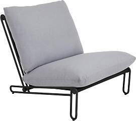 Gartensessel Blixt mit Kissen aus Aluminium,