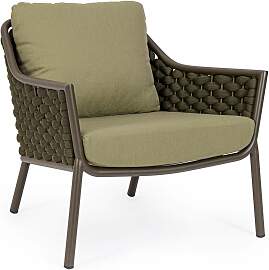 Gartensessel Everly aus Aluminium, modernes