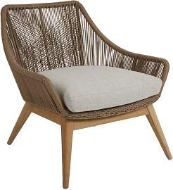 Gartensessel Hassel mit Kissen aus Teak und