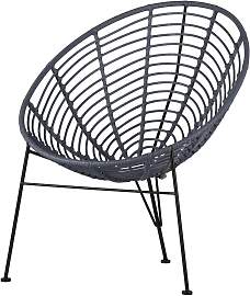 Gartensessel Jane aus Kunststoff, modernes Design, 