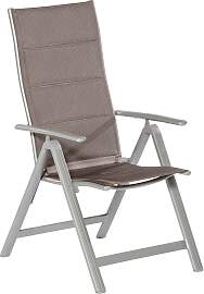 Gartensessel klappbar Taviano Metall/Textil