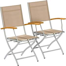 Gartensessel MERXX "Naxos", grau, B:53cm 