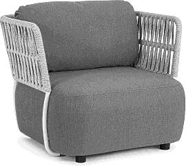 Gartensessel Palmer aus Aluminium, modern,