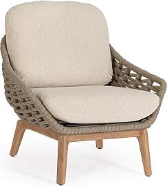 Gartensessel Tamires - Teakholz Natur,