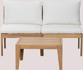 Gartenset Mit 2-teiligem Modulsofa Und Couchtisch