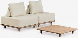 Gartenset Mit 2-teiliger Modularer Sofa Und