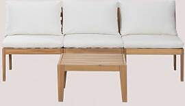 Gartenset Mit Dreiteiligem Modulsofa Und