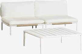 Gartenset Mit Zweiteiligem Modulsofa Und