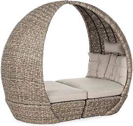 Gartensofa 2er Set Samui, Aluminium mit