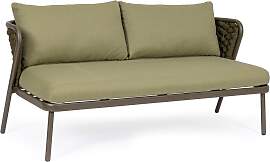 Gartensofa Harlow aus Aluminium, modernes Design,