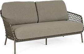 Gartensofa Ivissa aus Metall, modernes Design,