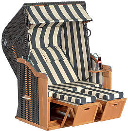 Gartenstrandkorb Rustikal 250 PLUS" 2-Sitzer, 