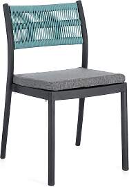 Gartenstuhl Alvin aus Metall, modern und