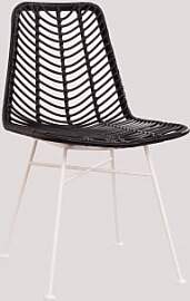 Gartenstuhl Aus Rattan Gouda Colors Schwarz &