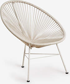 Gartenstuhl Aus Stahl Und Synthetischem Rattan New 