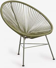 Gartenstuhl Aus Stahl Und Synthetischem Rattan New 